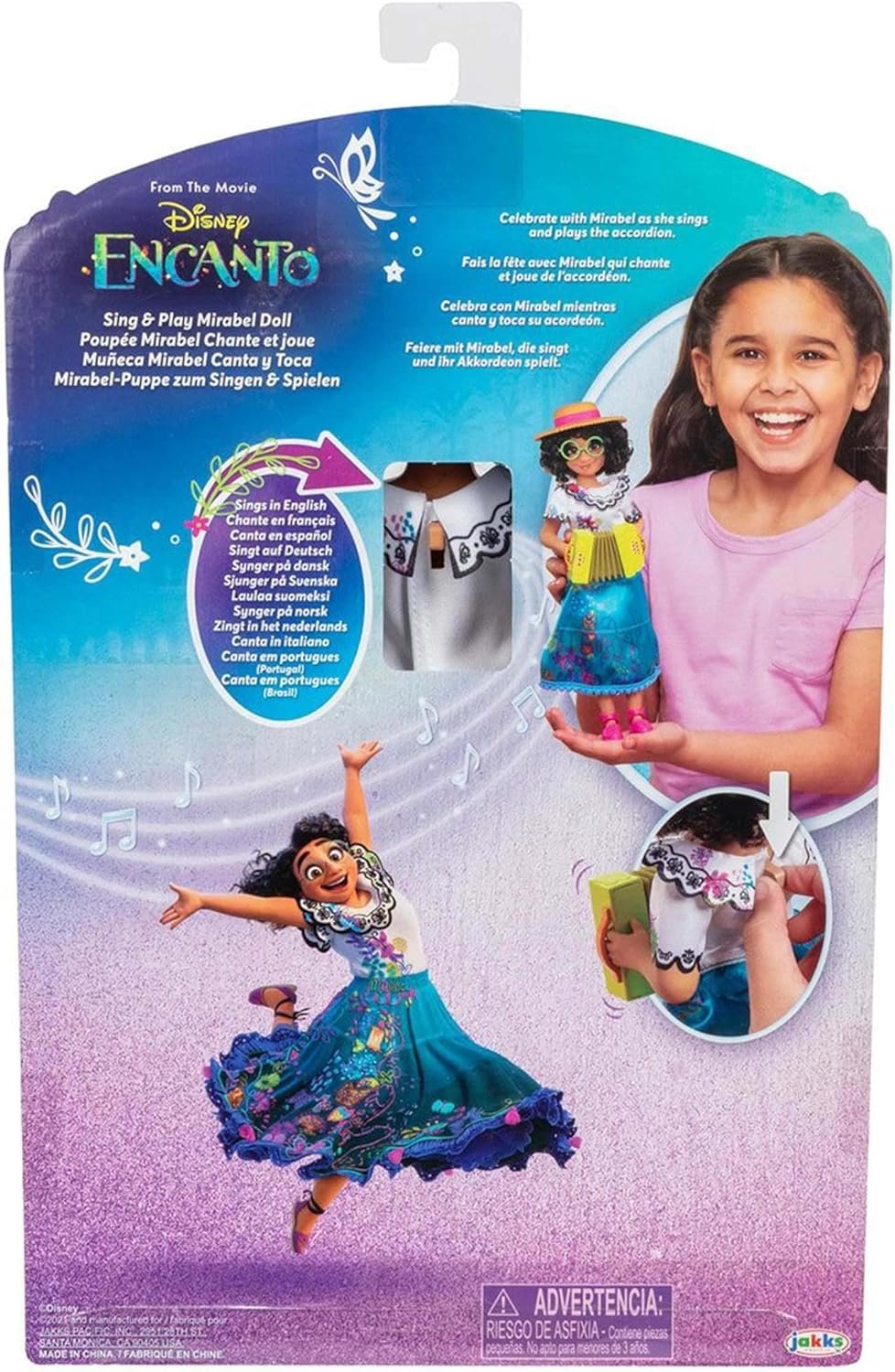 Disney Encanto Mirabel Doll Sing & Play, Sings Music and Plays The Accordion - Image 3