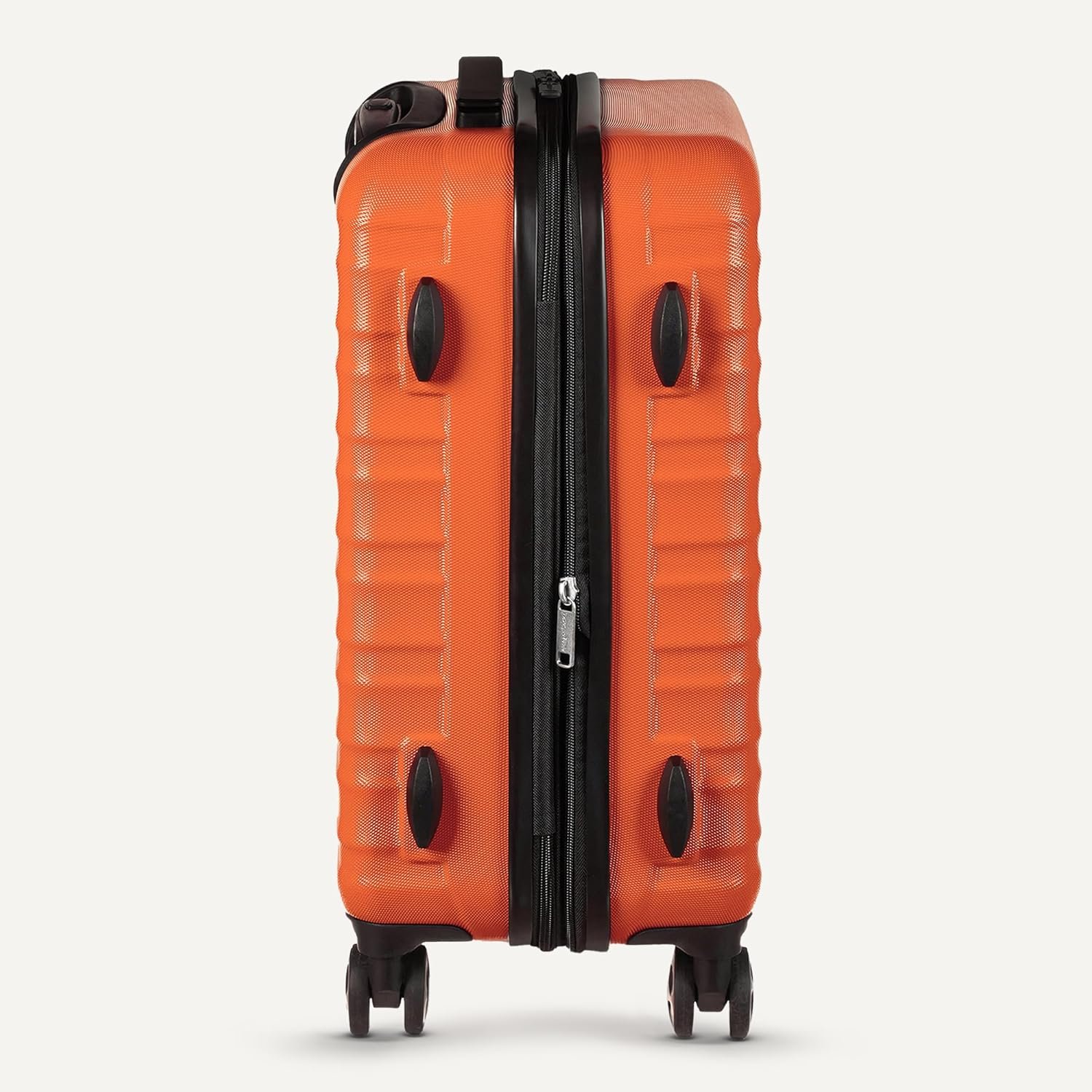 Amazon Basics 21" Hardside Carry-On Luggage, Hardshell Suitcase With Wheels, Expandable For Up to 25% More Space, With Scratch-Resistant Surface, Four Multi-directional Wheels, Orange - Image 5