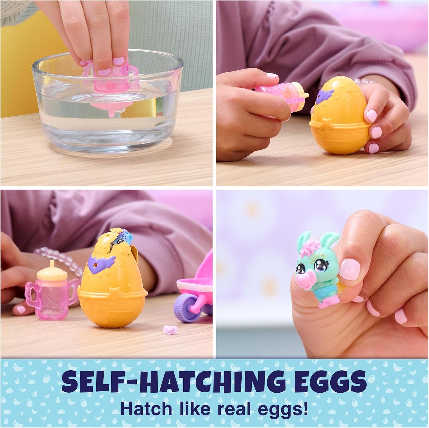 Hatchimals Alive, Hatch N’ Stroll Playset with Stroller Toy and 2 Mini Figures in Self-Hatching Eggs, Kids Toys for Girls and Boys Ages 3 and up - Image 2