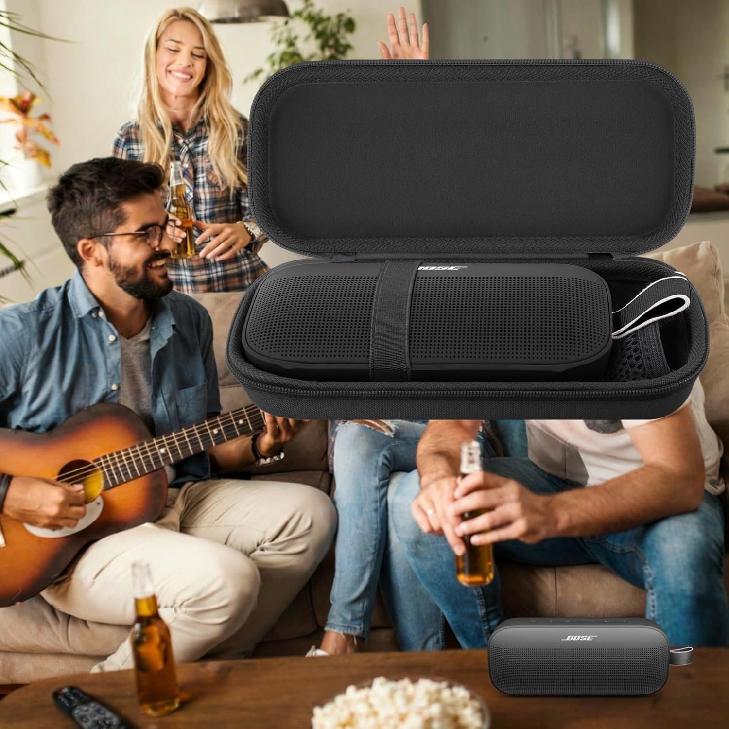 Aenllosi Hard Carrying Case Replacement for Bose New SoundLink Flex 2nd Gen/Bose SoundLink Flex Bluetooth Portable Speaker (Black) - Image 8