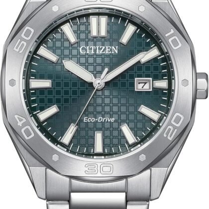 Citizen Men's Eco-Drive Sport Casual Odyn Watch, Stainless Steel Watch, 3 Hand, Date