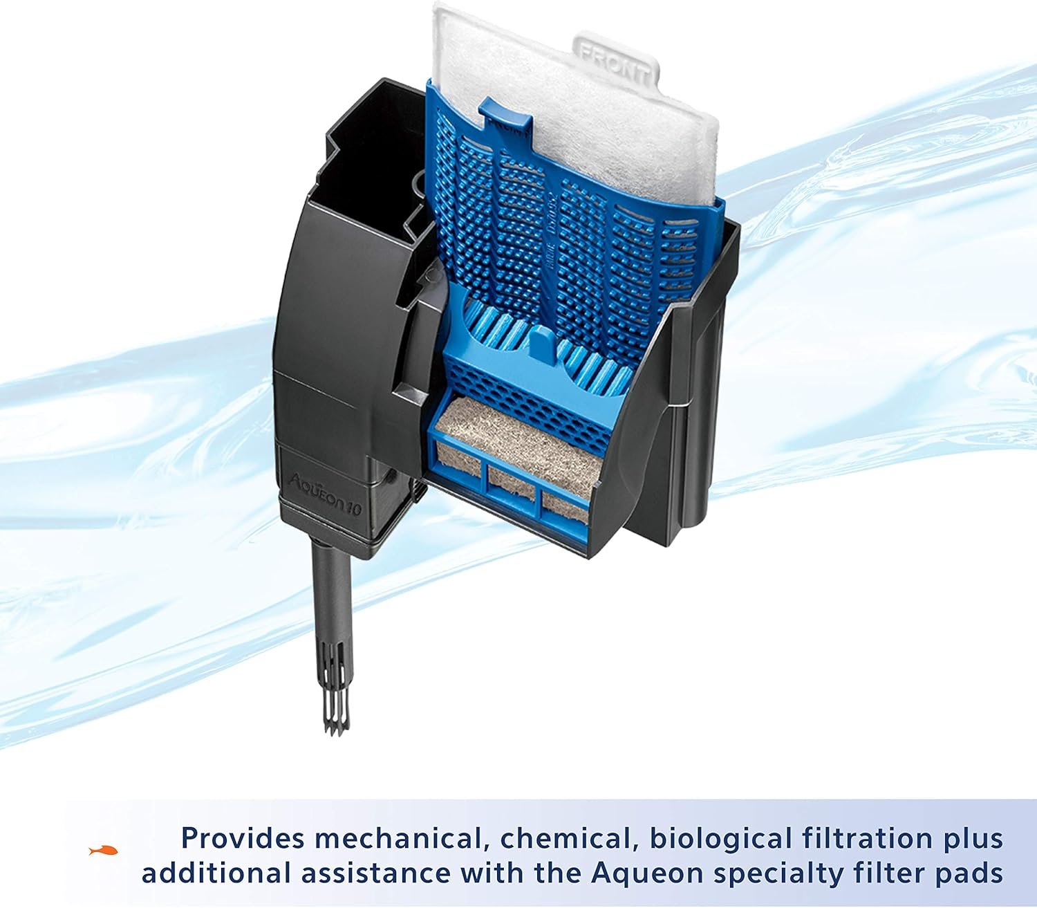 Aqueon QuietFlow 10 LED PRO Aquarium Fish Tank Power Filter For Up to 20 Gallon Aquariums - Image 4