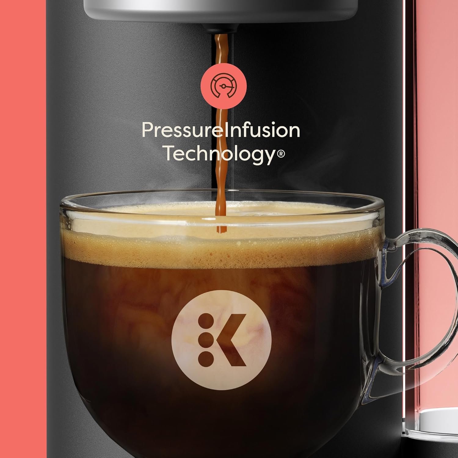Keurig K-Crema Single Serve K-Cup Pod Coffee Maker, PressureInfusion & MultiStream Technology, Brews Crema-Topped Coffee, Espresso-Style Shots, Classic Coffee, Tea, Cocoa, 72 oz Removable Reservoir - Image 9