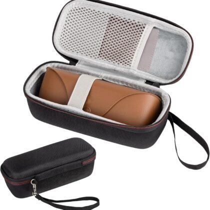 Hard Protective Case for Ray-Ban Meta Smart Glasses – Compatible with Wayfarer/Skyler/Headliner & Charging Box – Durable Travel Eyewear Case with Soft Interior & Wrist Strap (Black)