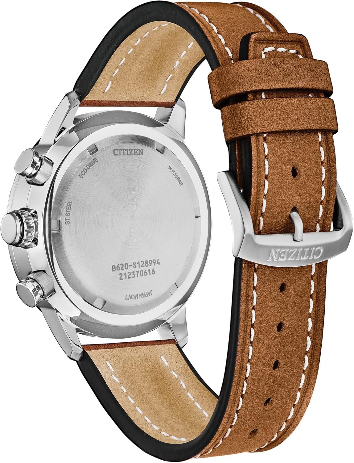 Citizen Men's Sport Casual Avion Eco-Drive Chronograph Watch, Dual Time Zones, 12/24 Hour Time, Spherical Mineral Crystal, Field Watch - Image 3