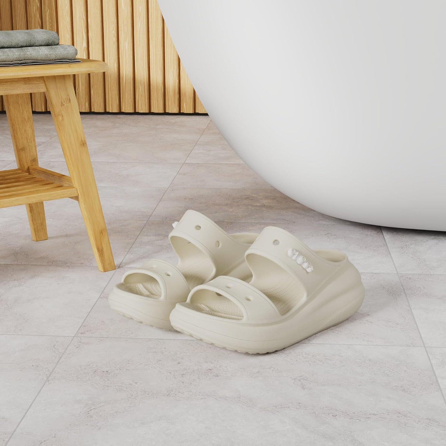 Crocs Unisex Adult Classic Crush Sandals - Image 2