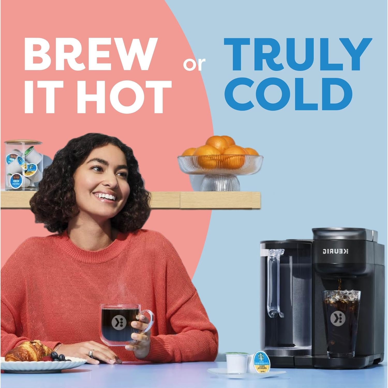 Keurig K-Brew + Chill Iced & Hot Single Serve Coffee Maker with QuickChill & MultiStream Technology, 70oz Reservoir, Strong Brew, Holiday Gift Favorite - Image 7