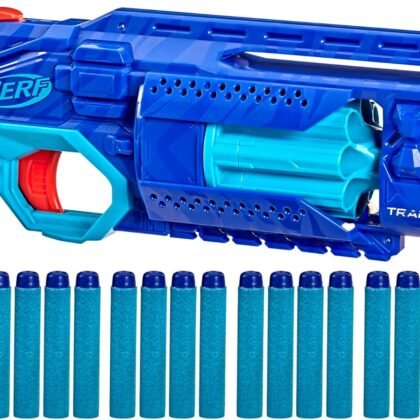 Nerf Elite 2.0 Trailblazer RD-8 Blaster, Wild Edition Color Design, 8-Dart Rotating Drum, Hammer Action, 16 Elite Darts, Tactical Rail (Amazon Exclusive)