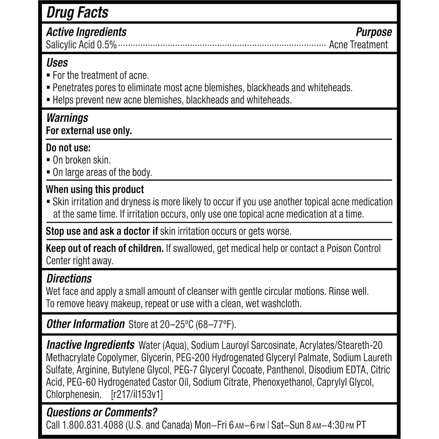 Paula's Choice CLEAR Pore Normalizing Facial Cleanser, Acne Daily Face Wash, Salicylic Acid Face Cleanser for Clogged & Enlarged Pores, Redness, Suitable for Blackhead-Prone Skin Fragrance Free - Image 5