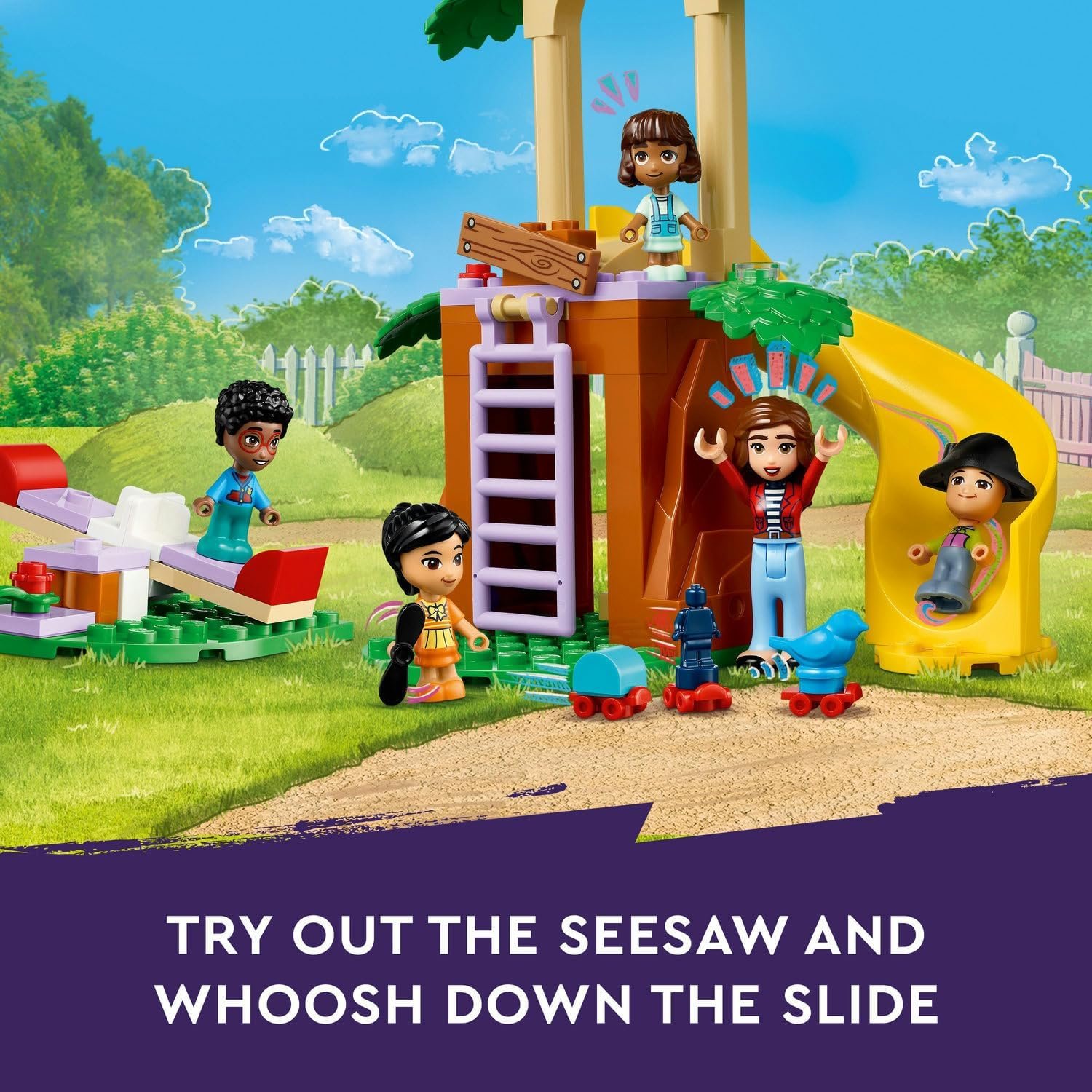 LEGO Friends Heartlake City Preschool Classroom Toy for Kids, Creative Pretend Play for Girls and Boys Ages 4 Years Old and Up, Comes with 2 Mini Dolls and 4 Micro Dolls, 42636 - Image 4