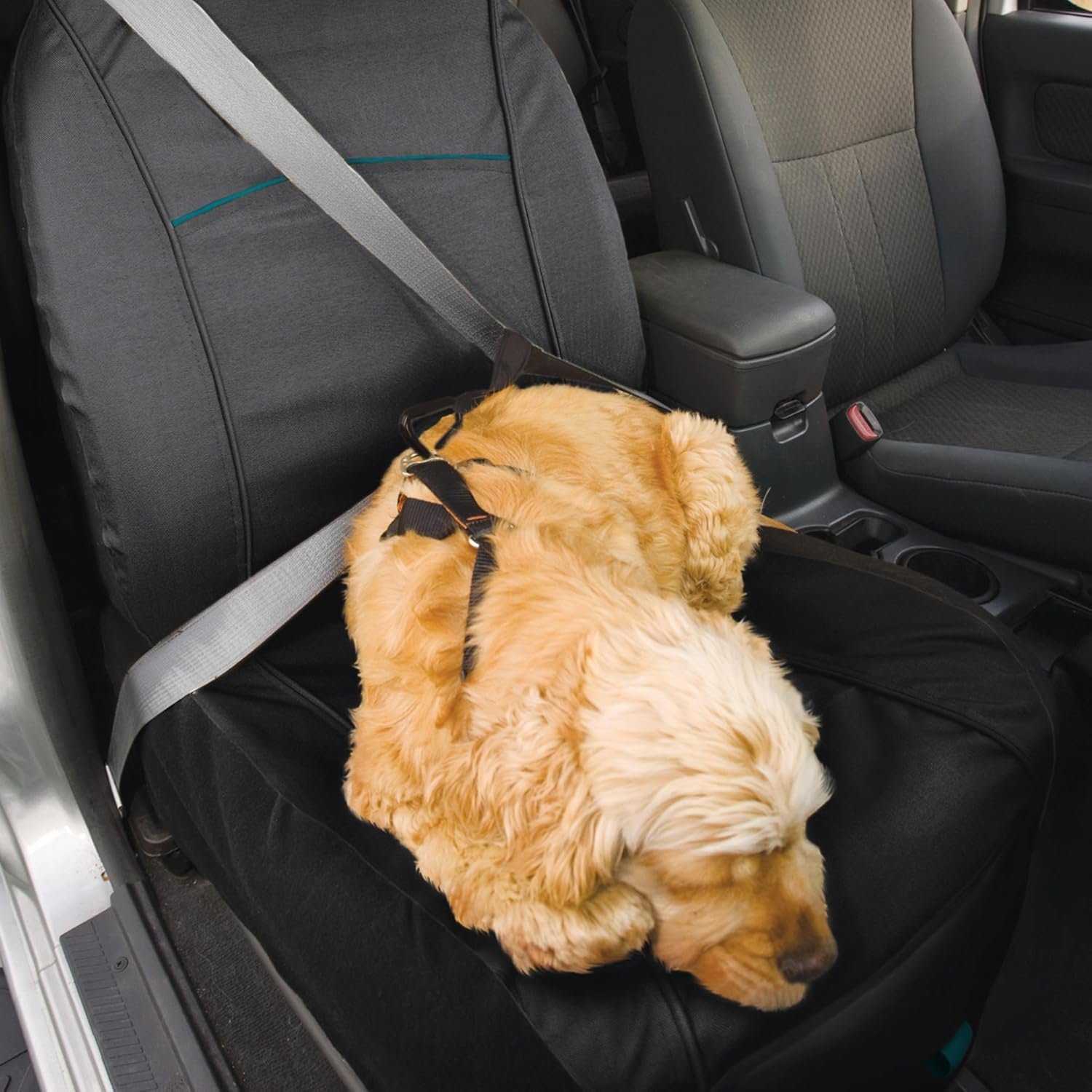 Kurgo Rover Bucket Seat Cover - Waterproof Dog Backseat Cover - Adjustable Strap Seat Cover - Scratch Resistant Protector - Front Seat Guard - Large Storage Pocket - Image 5