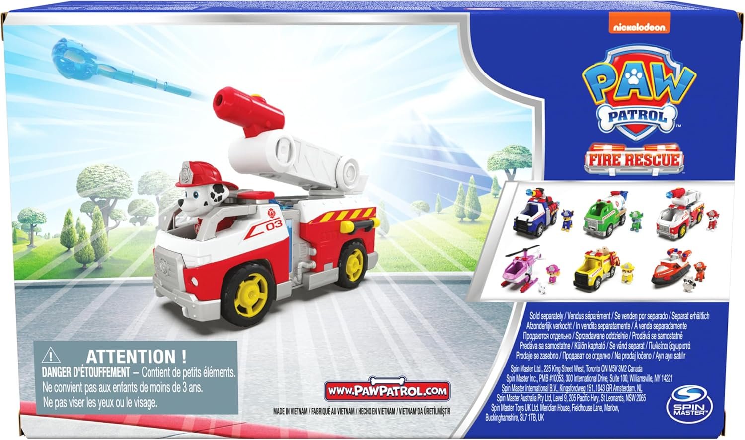 Paw Patrol Fire Rescue: Marshall Rescue Fire Engine with Action Figure & Projectile Launcher & Toy Truck, Kids Toys for Boys & Girls Ages 3 and Up - Image 9