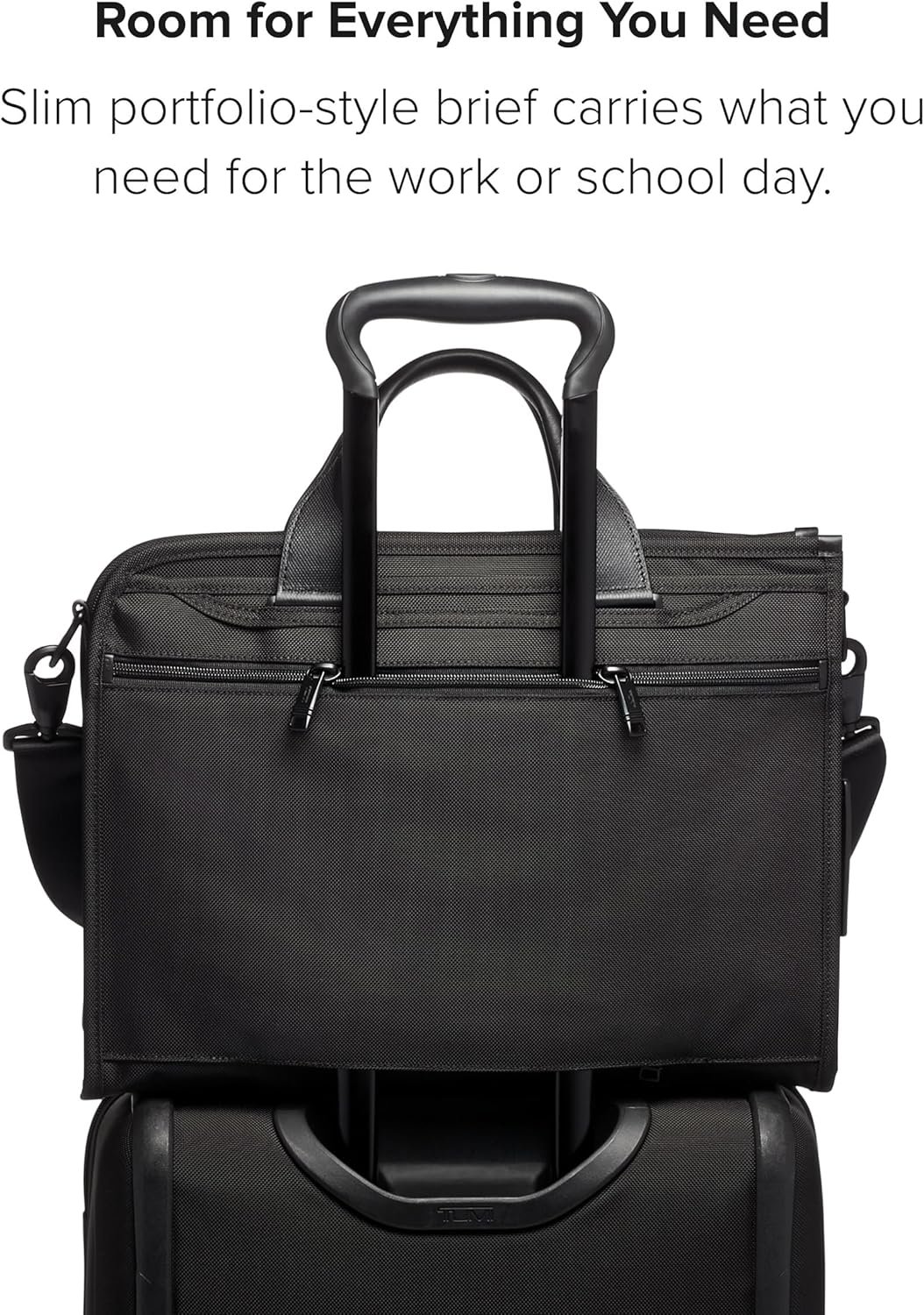 TUMI - Alpha Slim Deluxe Portfolio - Men's Compact Travel & Office Briefcase - Laptop and Tablet Bag - Black - Image 6