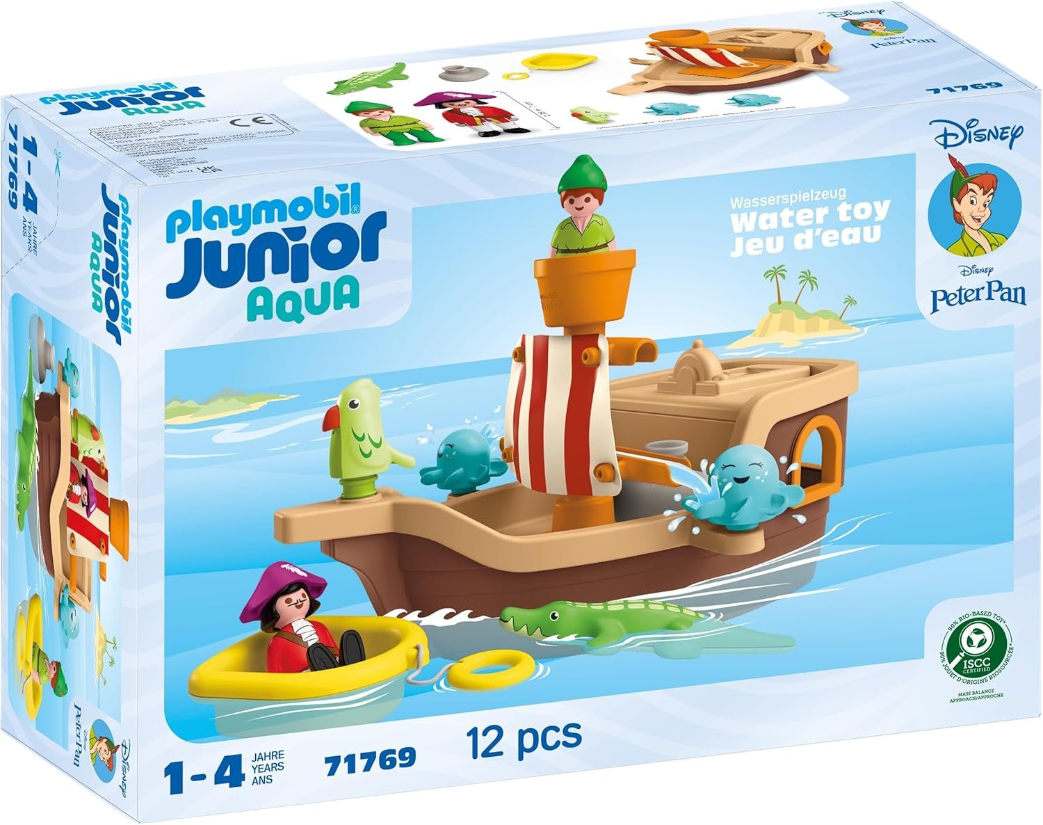 Playmobil Junior & Disney: Peter Pan's Splashing Pirate Ship