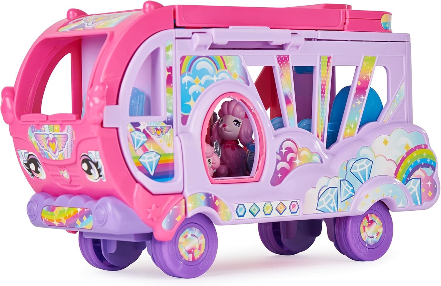 HATCHIMALS - Surprise Family Rainbow Camper Car Playset - Transformable Camper Van for New Adventures with Collectable Hatchimals Figures - Family Theme - Children's Toy 5+ - Image 8