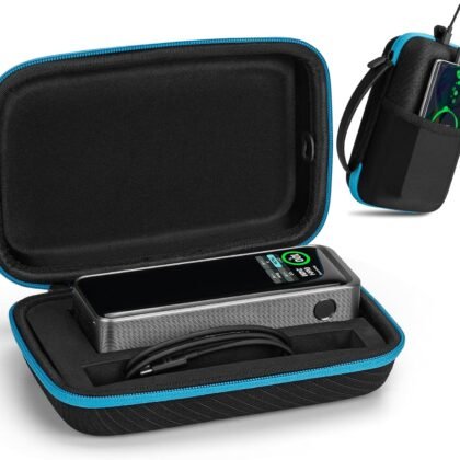 Case for Anker Prime Power Bank 27,650mAh 3-Port 250W, Portable Box with USB Charging Port and Front Pocket for Travel Work, Battery Charger Station Carrying Storage Holder for USB-C Cable(Case Only)