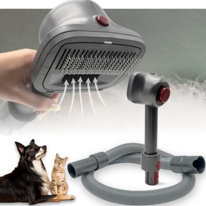 Pet Hair Grooming Brush Vacuum Attachment for Dyson V7 V8 V10 V11 V15/Big Ball/V6 DC58 DC59, Compatible with Shark NV501/HV322/HV301 Miele 1-3/8'' & Small Shop Vacs 1.25" – Cat/Dog Grooming Brush