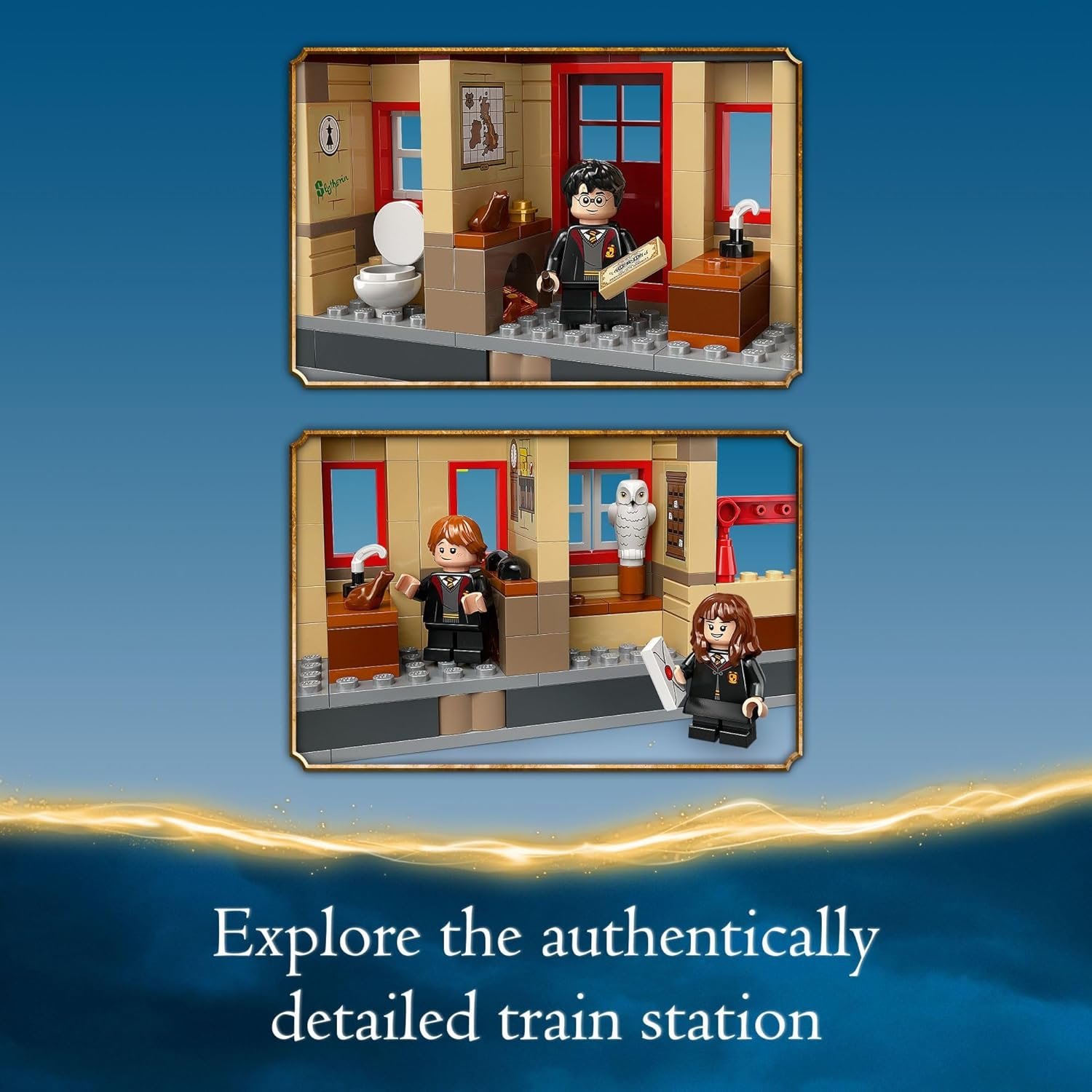 LEGO Harry Potter Hogwarts Express & Hogsmeade Station Building Toy - Pretend Play and Display Decor for Boys & Girls, Ages 8+ - Gift Idea for Birthdays - 76423 - Image 5