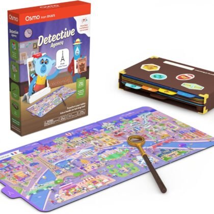 Osmo - Detective Agency - Ages 5-12 - Solve Global Mysteries - Educational Learning Games - STEM Toy - Gifts for Kids - Ages 5 6 7 8 9 10 11 12-For iPad, iPhone or Fire Tablet (Osmo Base Required)