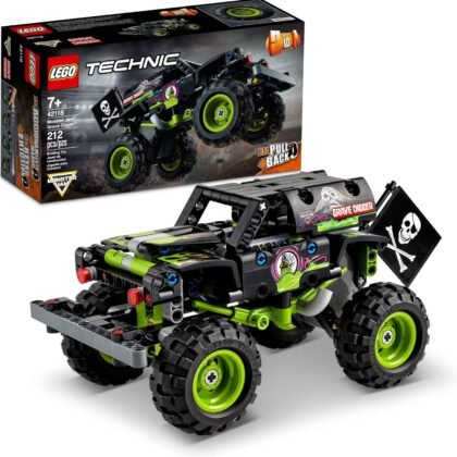 LEGO Technic Monster Jam Grave Digger 42118 Set - Truck Toy to Off-Road Buggy, Pull-Back Motor, Vehicle Building and Learning Playset, Gift for Grandchildren or Any Monster Truck Fans Ages 7 and Up