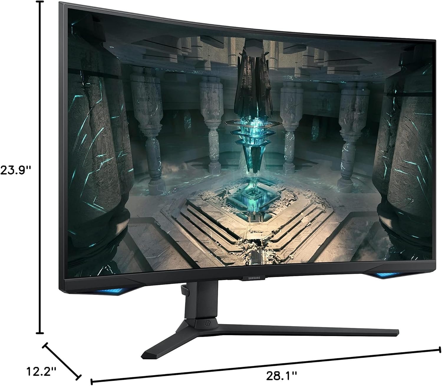 Samsung 32" Odyssey QHD G65B Curved Gaming Monitor, 240Hz, 1ms (GTG), HDR 600, Gaming Hub, 1000R, AMD FreeSync Premium Pro, LS32BG652ENXGO - Image 12