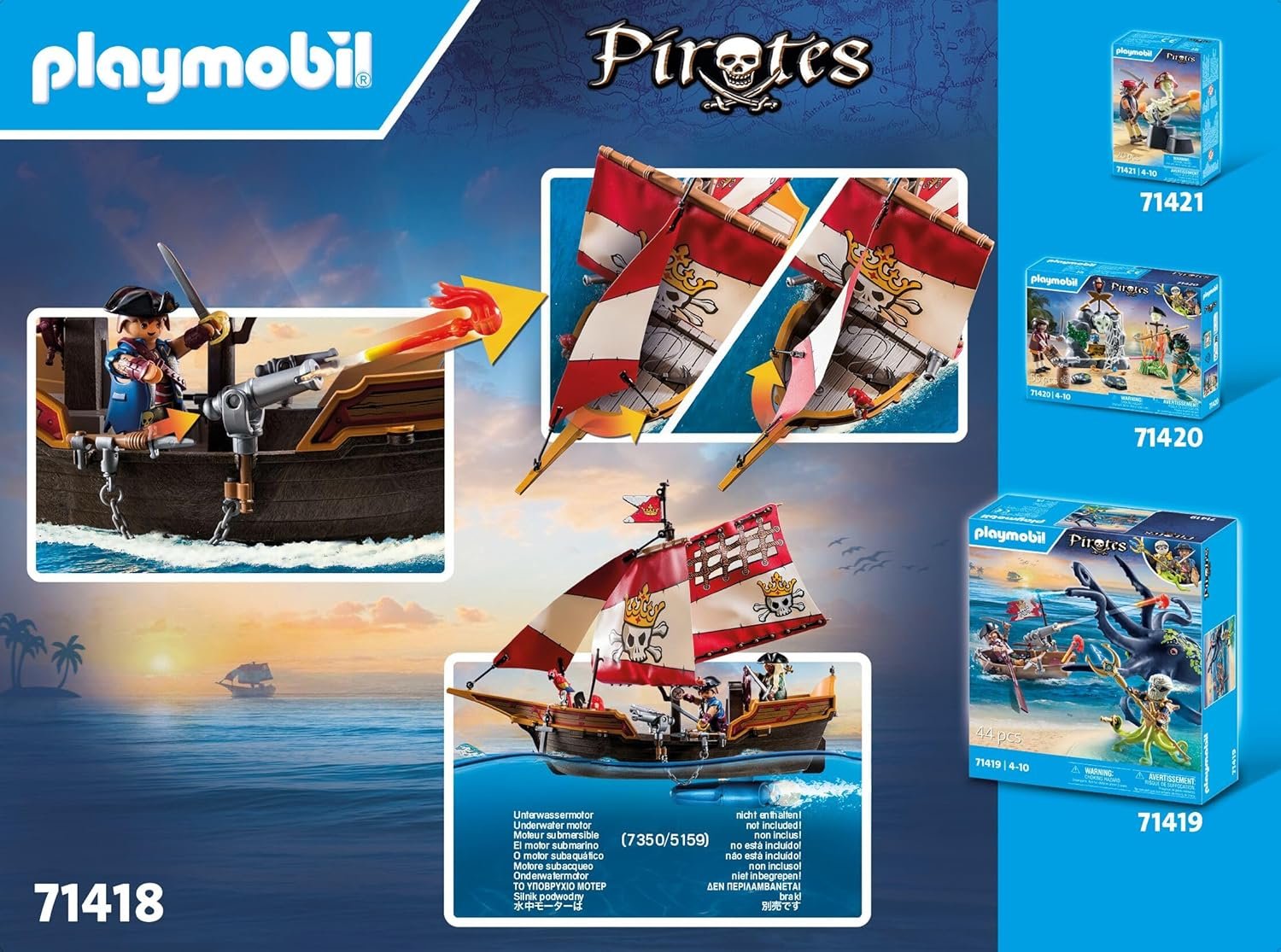 Playmobil Pirate Ship - Image 6