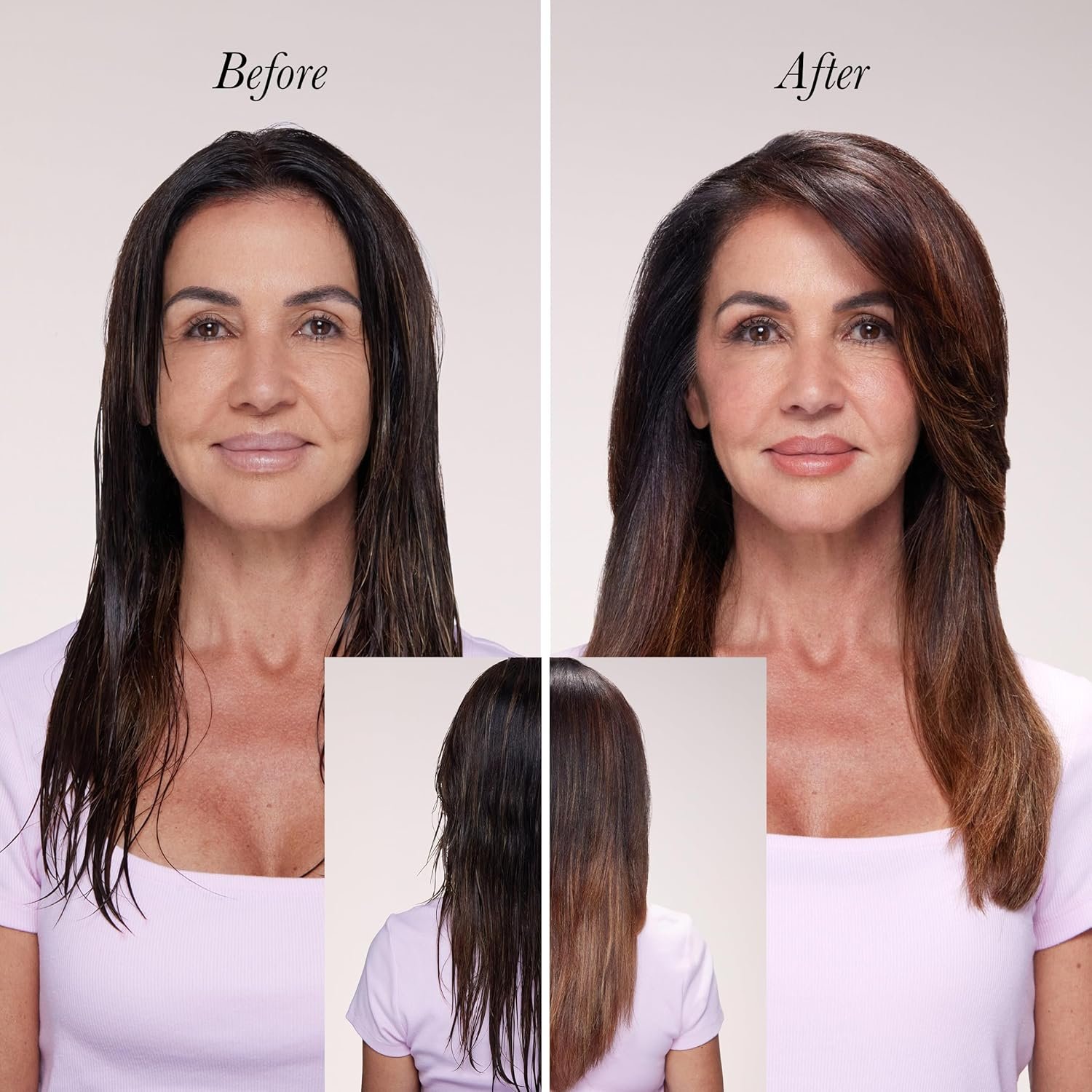 L'ANGE HAIR Le Volume 2-in-1 Titanium Blow Dryer Brush | Hot Air Brush for Hair Drying & Styling | Ionic Oval Barrel for Smooth, Frizz-Free Volume | (Blush – 60mm) - Image 4