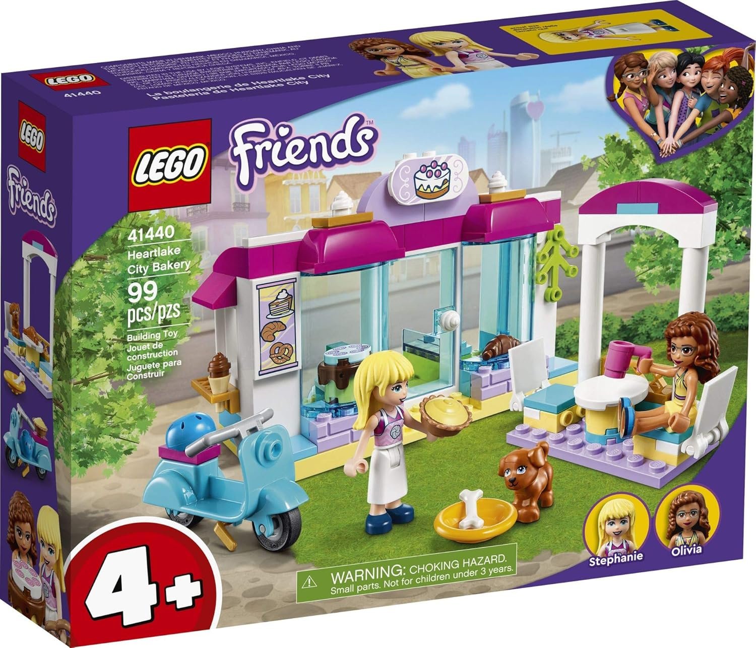 LEGO Friends Heartlake City Bakery 41440 Building Kit; Kids Café Toy Playset Friends Stephanie and Olivia; Collectible Toy, New 2021 (99 Pieces) - Image 4