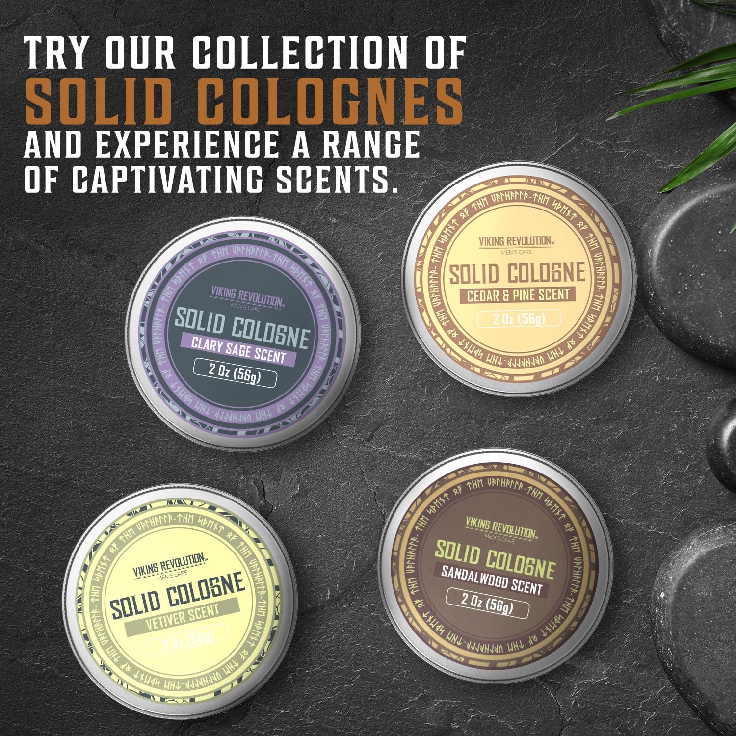 Viking Revolution Clary Sage Mens Solid Cologne Men 2 Oz - Men Solid Perfume with Clary Sage Cologne for Men - Balm Cologne for Mens Cologne Balm Travel Cologne Wax (1 pack, Clary Sage) - Image 6