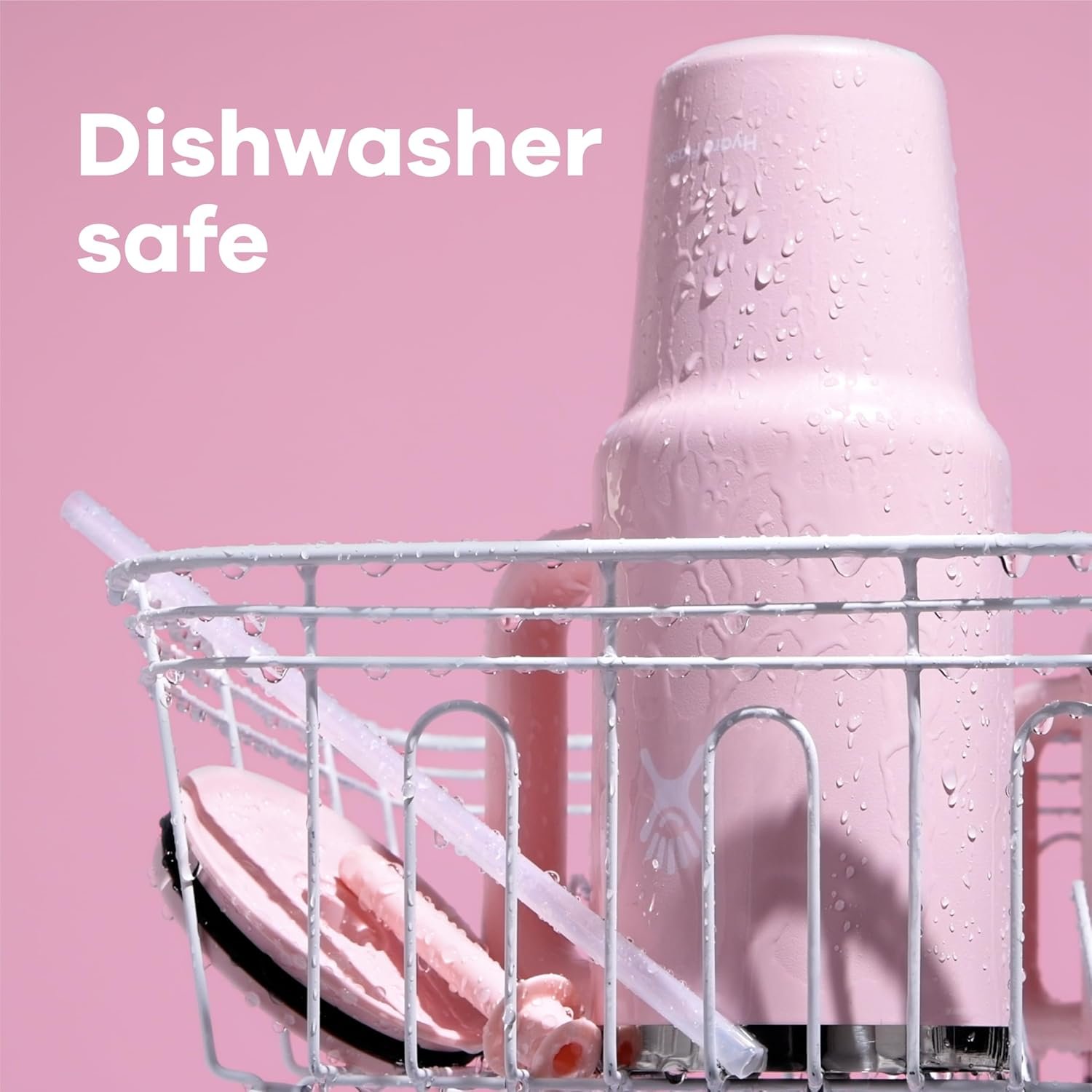 Hydro Flask Travel Tumbler with Handle, Lid and Straw - Insulated Stainless Steel in 40 Oz Black - Image 9