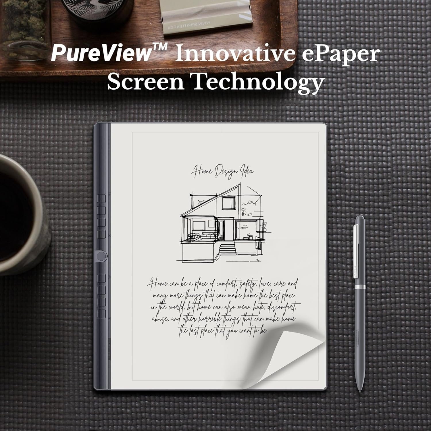 Penstar eNote 2 Paper Tablet Bundle, 10.3-inch Pen Only Writing Tablet, Electronic Notebook Digital Notepad, 300 PPI 4GB 128G E-Ink Reader with Folio Cover & Two B5 Pens - Image 2