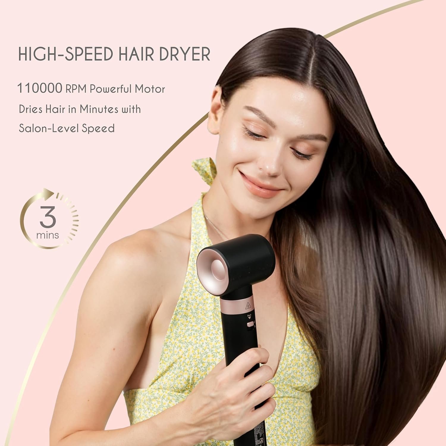 5 in 1 Ionic Hot Air Styler, 1400W Powerful Hair Dryer Brush, Auto-Wrap Curlers, Paddle Brush for Fast Drying, Volumizing with Travel & Storage Bag Compatible with Dyson Airwrap - Image 6