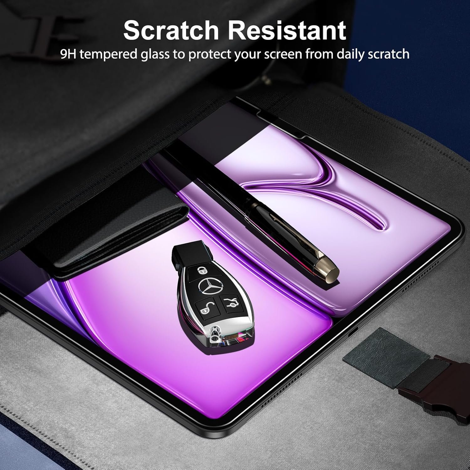 SPARIN Screen Protector for iPad Air 13 Inch M3 2025 & M2 2024 (7th/6th Generation) & iPad Pro 13 Inch M5/M4 8th/7th Gen, Case Friendly/2 Pack Tempered Glass, Support Apple Pencil - Image 5