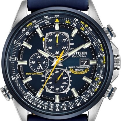 Citizen Men's Eco-Drive Sport Luxury World Chronograph Atomic Time Keeping Watch