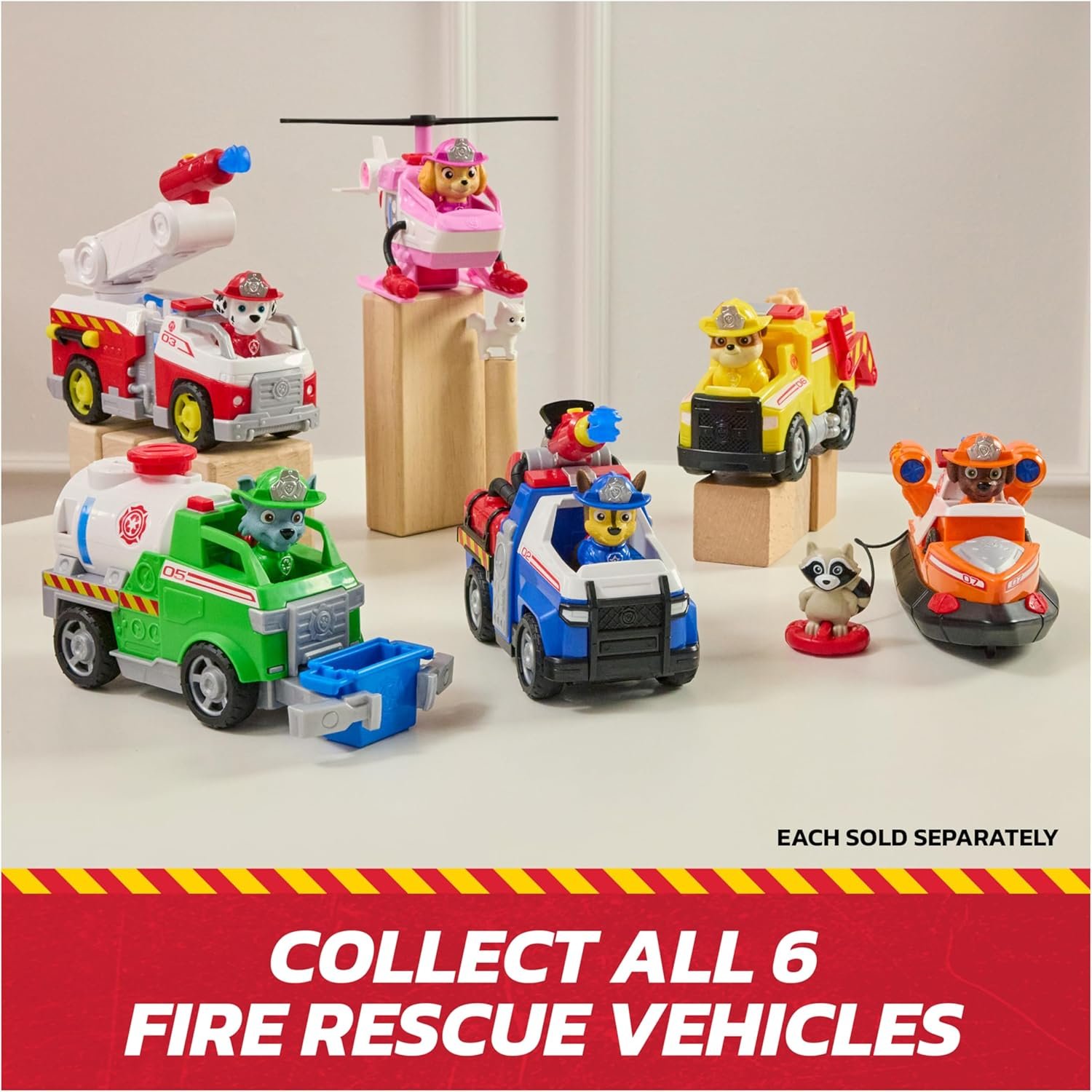 Paw Patrol Fire Rescue: Marshall Rescue Fire Engine with Action Figure & Projectile Launcher & Toy Truck, Kids Toys for Boys & Girls Ages 3 and Up - Image 5
