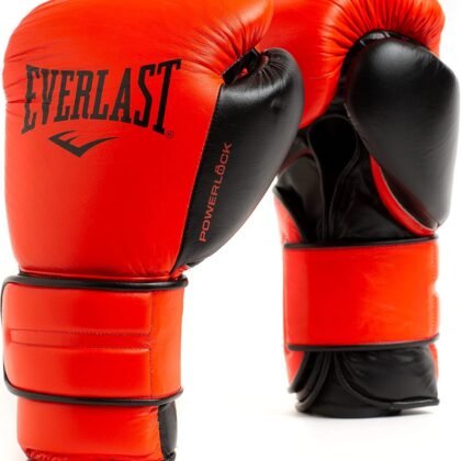 Everlast Powerlock 2 Boxing Gloves | Pro Flight Gloves | Secure Fit Hook and Loop with Triple-Layer Foam & Wrist Support for Injury Prevention | Heavy Bag & Speedbag Training