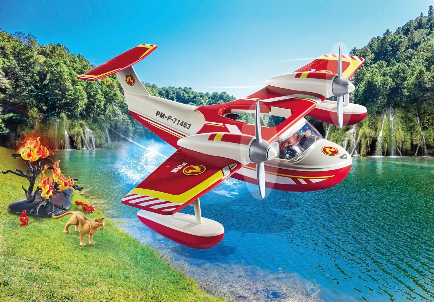 Playmobil Firefighting Seaplane - Image 3