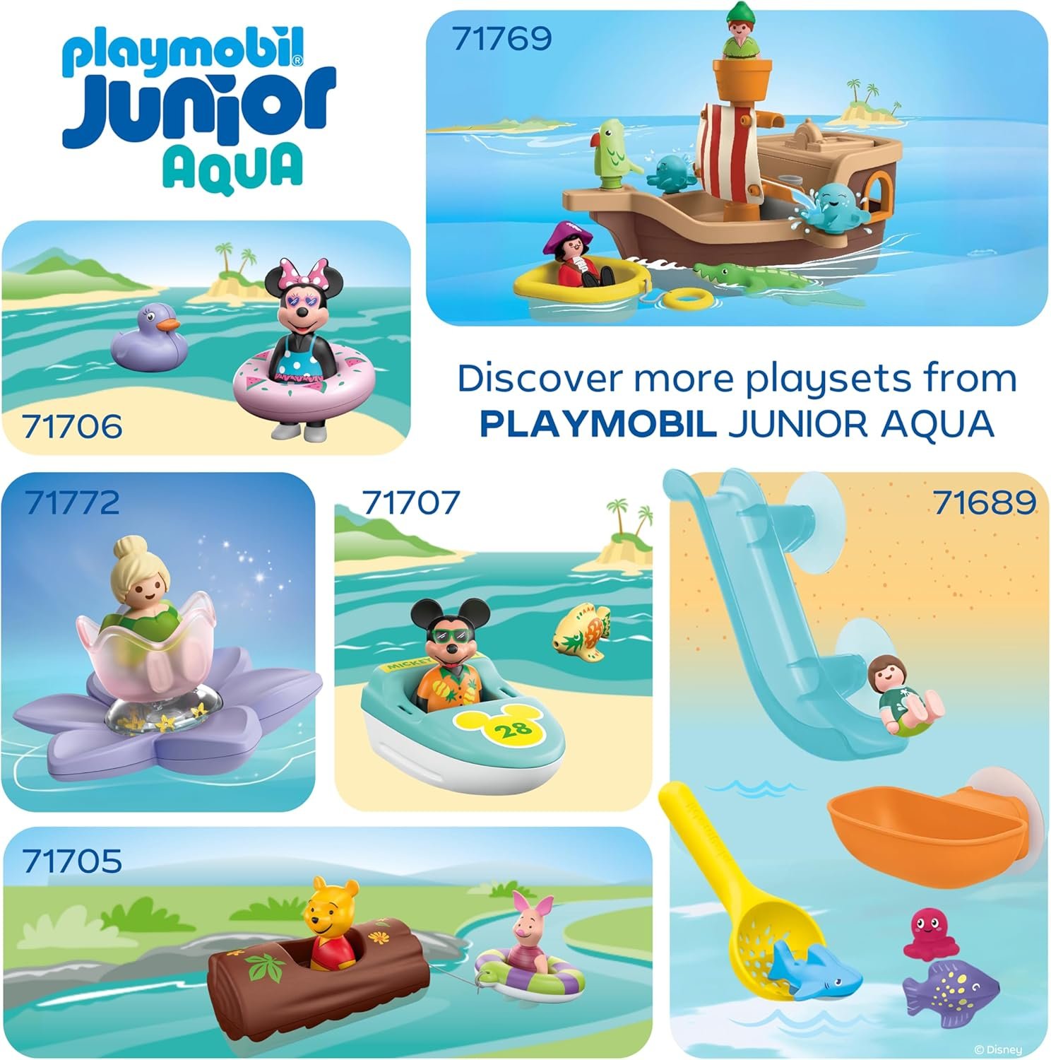 Playmobil Junior & Disney: Peter Pan's Splashing Pirate Ship - Image 6