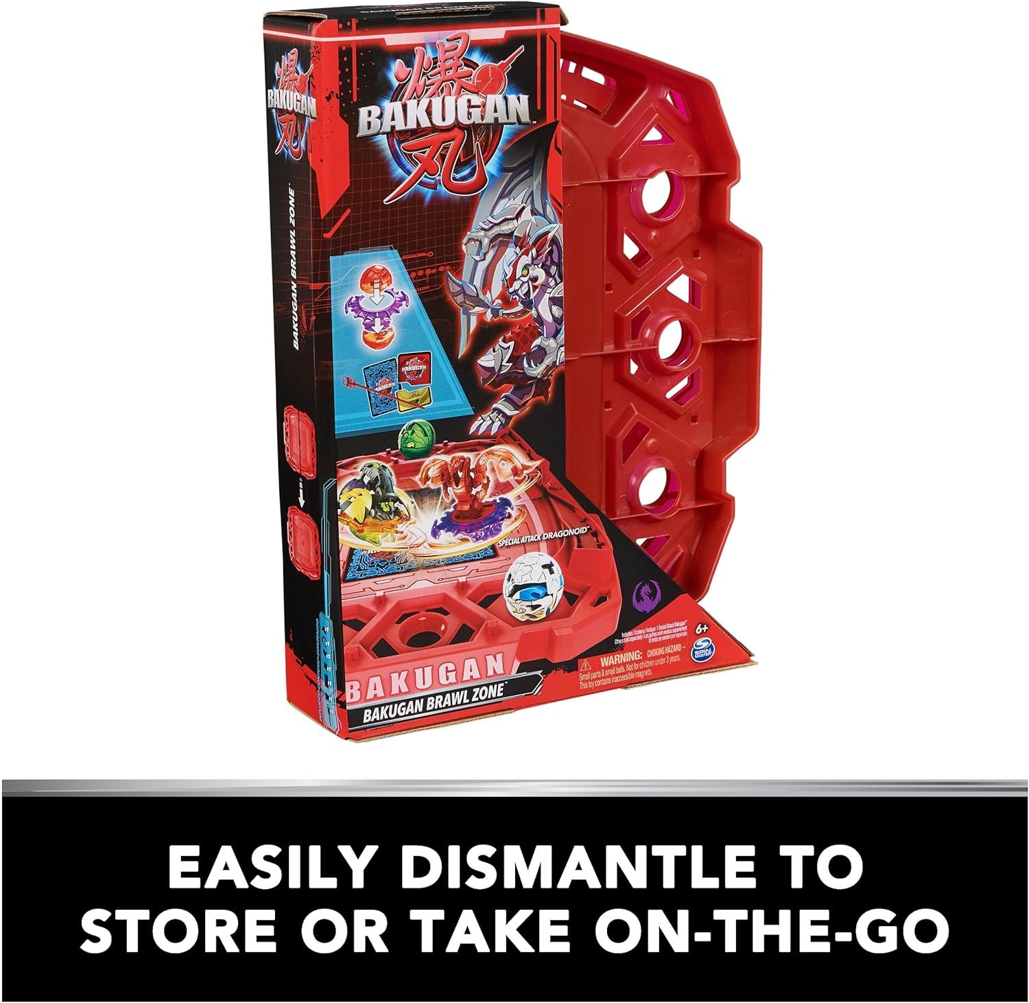 Bakugan Brawl Zone Compact Playset with Special Attack Dragonoid, Customizable Action Figure, Trading Cards, Kids Toys for Boys and Girls 6 and up - Image 4