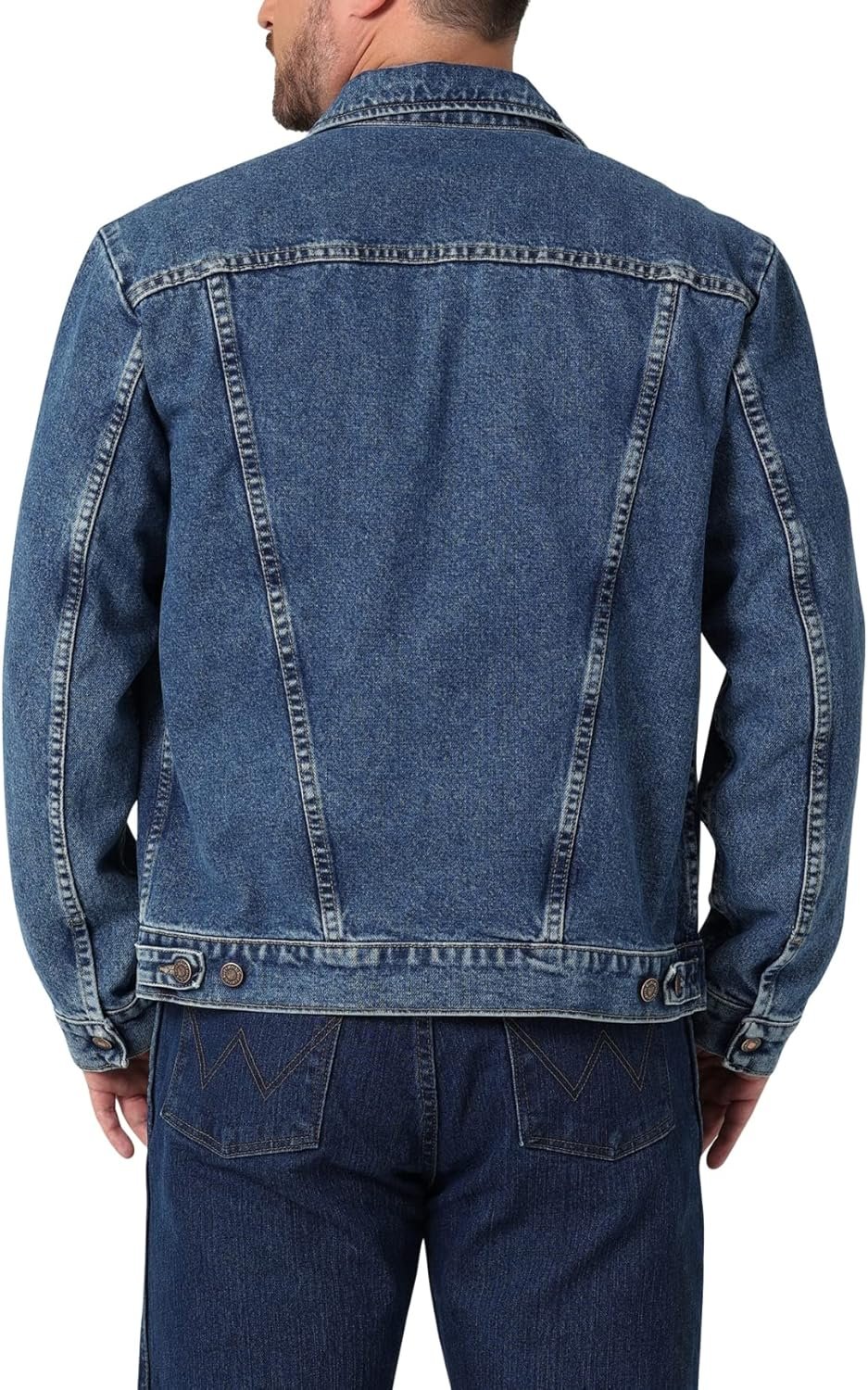 Wrangler mens Cowboy Cut Western Unlined Denim Jacket - Image 2