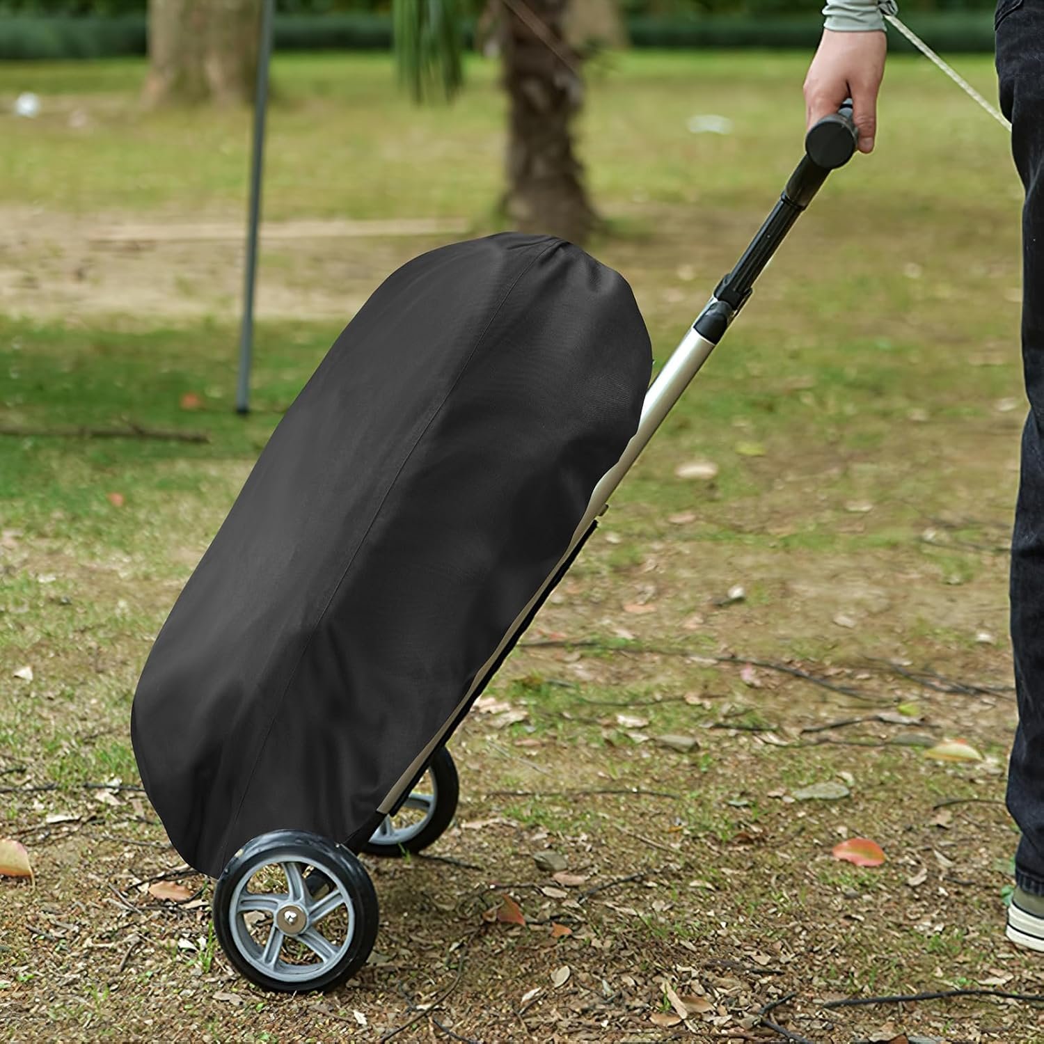 Heavy Duty Grill Cover,Portable Grill Cover for Roadtrip LX/LXX/LXE/285 and Smoke Hollow 205 Grills,Outdoor Waterproof 600D Oxford Fabric and Adjustable Hem Grill Covers Accessories,All Weather - Image 7