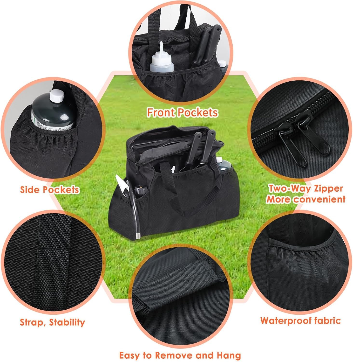 Carry Case for Coleman Road Trip 285/225/LX/LXE/LX Grill Grates, Portable Grill Accessories Organizer for Outside, Compatible with Swaptop Cast Iron - Image 3