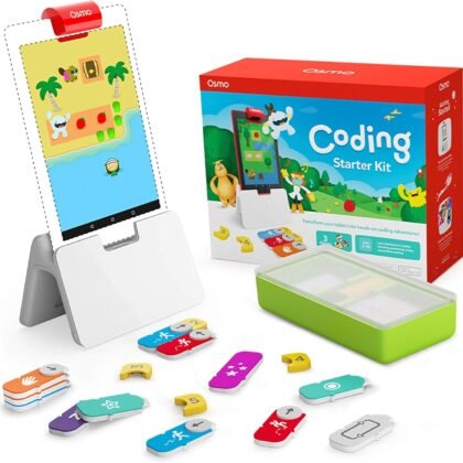 Osmo-Coding Starter Kit for Fire Tablet-3 Educational Learning Games Ages 5-10+-Learn to Code,Coding Basics & Coding Puzzles-STEM Toy Gifts,Boy & Girl(Osmo Fire Tablet Base Included-Amazon Exclusive)