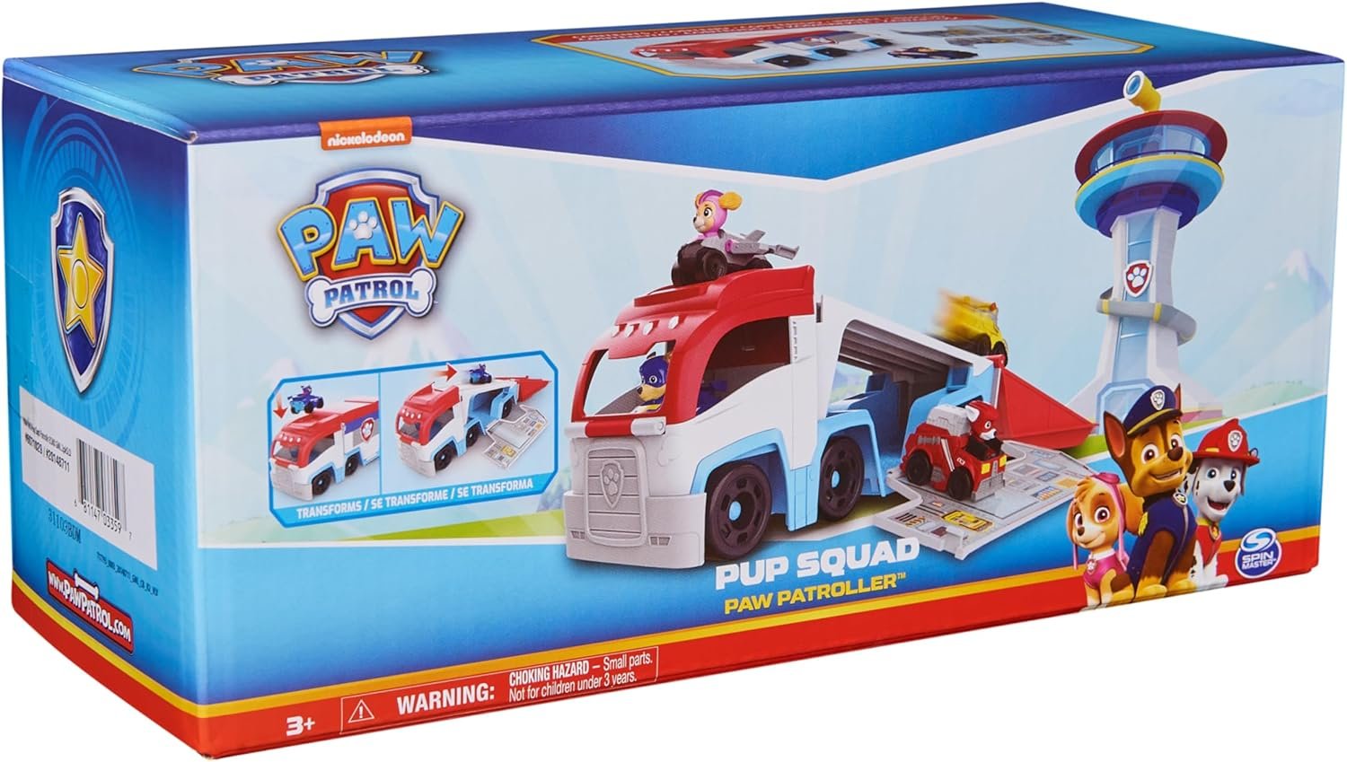 Paw Patrol: Pup Squad Patroller Team Vehicle, Toy Truck with Collectible Chase Toy Car, Kids Toys for Boys & Girls Ages 3+ - Image 8