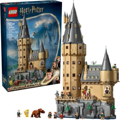 LEGO Harry Potter Hogwarts Castle: The Main Tower - Building Set for Boys and Girls, Ages 10+ - 12 Collectible Minifigures Including Harry Potter & Dumbledore - Gift for Christmas - 76454