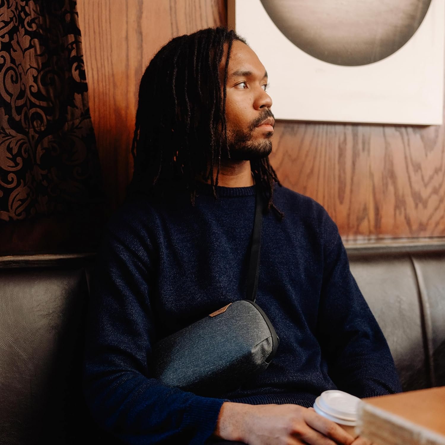 Peak Design Small Tech Pouch, Black, Electronics Organizer for Travel or Everyday Carry, Origami-Style Storage, Cable Pass-Through, Weatherproof Recycled Nylon, Gear Carry Bag for Men and Women - Image 7