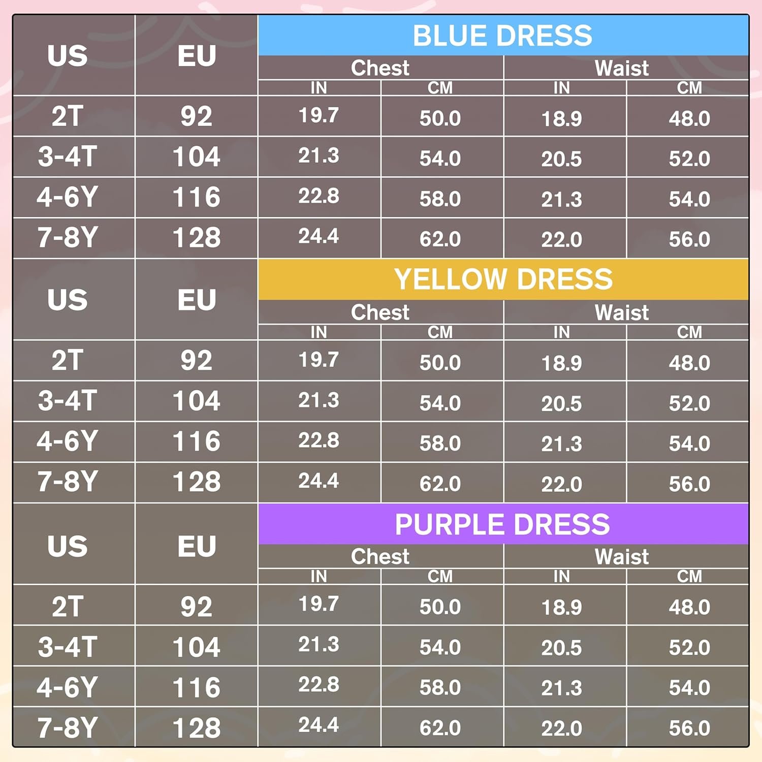 IKALI Princess Dress Up Trunk for Toddler Girls, Christmas Party Birthday Gift for Toddlers Kids 2T 3-4Y 4-6Y 7-8Y - Image 7