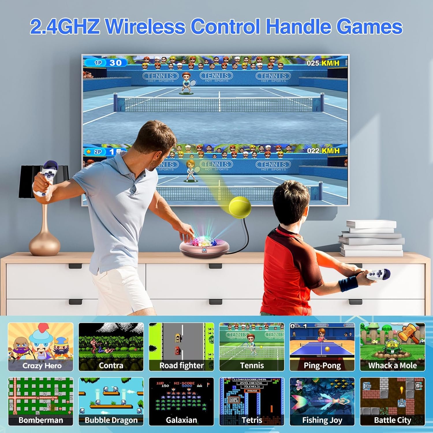 Dance Mat for Kids and Adults, Anti-Slip Wireless Electronic Dance Pad for TV, Wrinkle-Free, Soft & Cozy Playmat for Exercise & Games, Smart Camera & 2 Controllers, Gift idea(Classic Snowflake) - Image 3