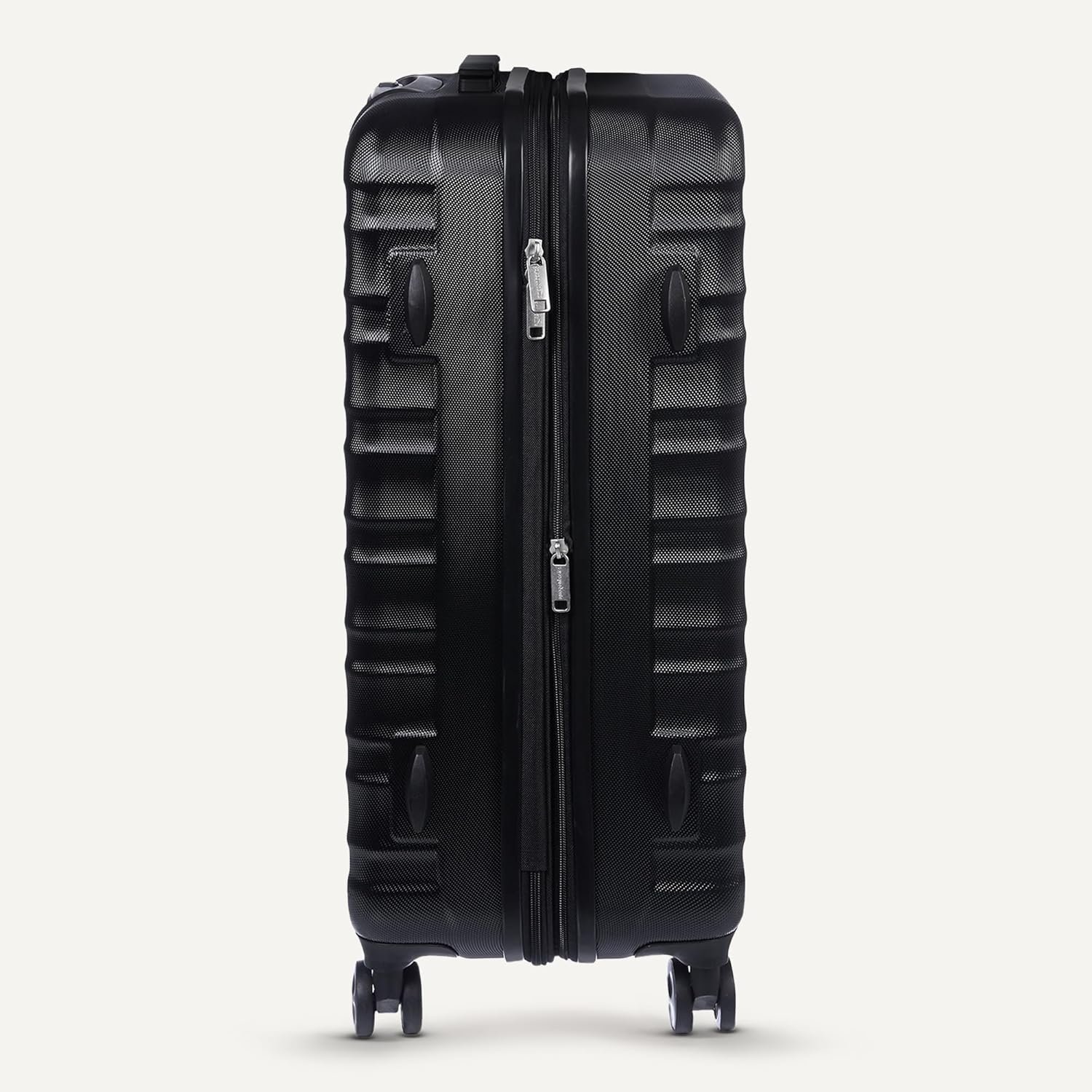 Amazon Basics 21" Hardside Carry-On Luggage, Hardshell Suitcase With Wheels, Expandable For Up to 25% More Space, With Scratch-Resistant Surface, Four Multi-directional Wheels, Black - Image 5
