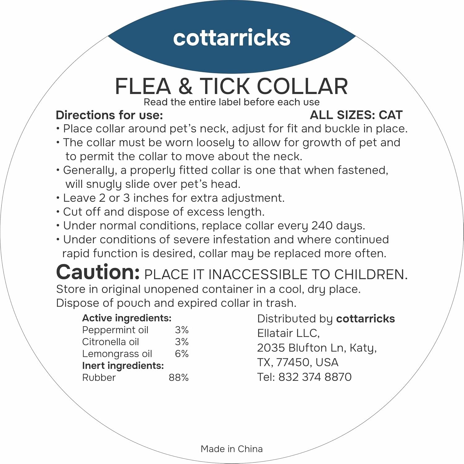 Flea and Tick Prevention for Cats - Collar - 2 Count - Adjustable - Image 7